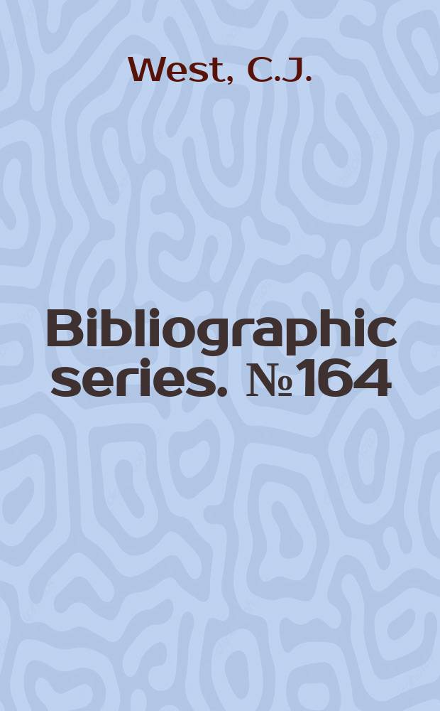 Bibliographic series. №164 : Paper and its relation to printing