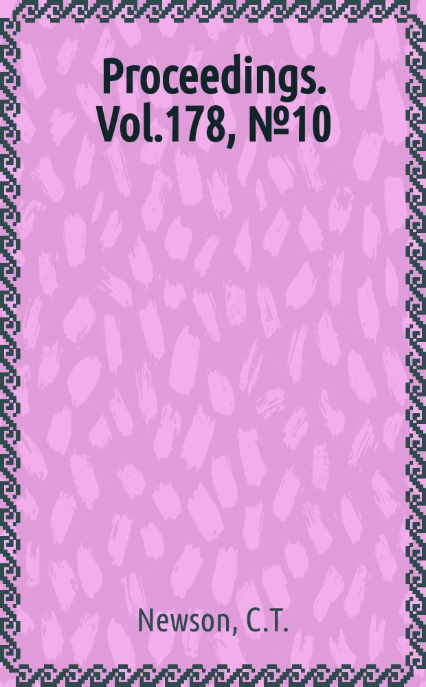 Proceedings. Vol.178, №10 : Development of a V.T.O.L. power plant