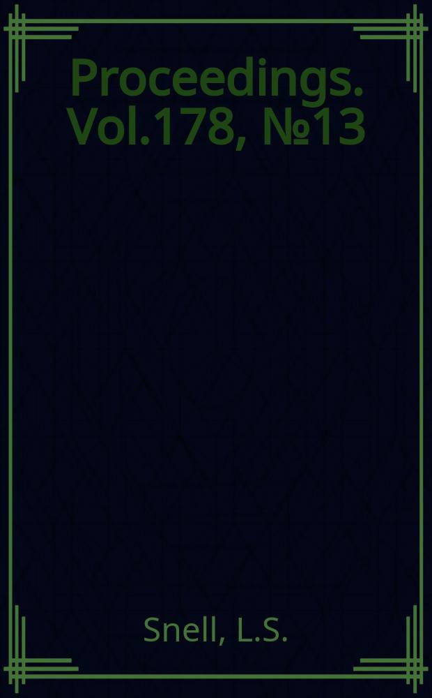 Proceedings. Vol.178, №13 : The design and evolution of an aircraft rocket engine