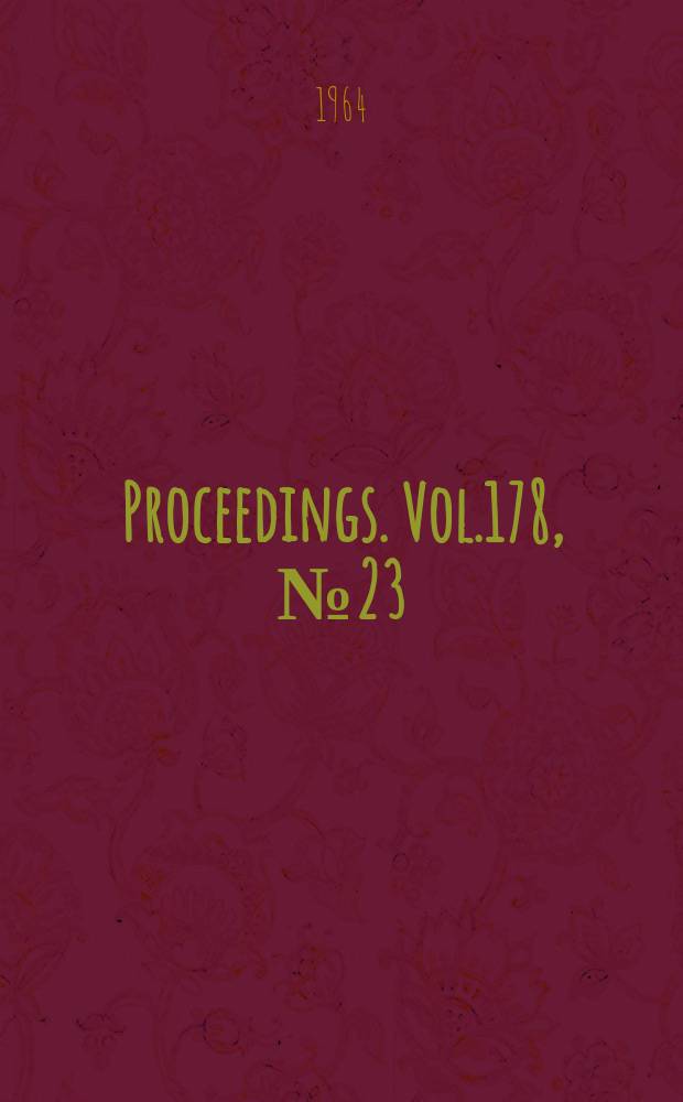 Proceedings. Vol.178, №23 : Events leading to erosion in the steam turbine