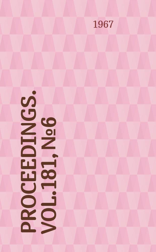 Proceedings. Vol.181, №6 : Two papers on engine cooling