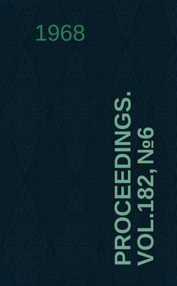 Proceedings. Vol.182, №6 : Vibratory feeding