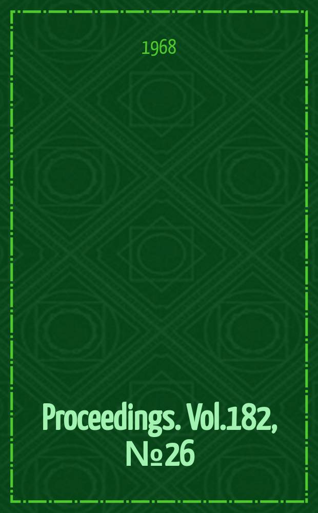 Proceedings. Vol.182, №26 : Some recent research in turbo-machinery