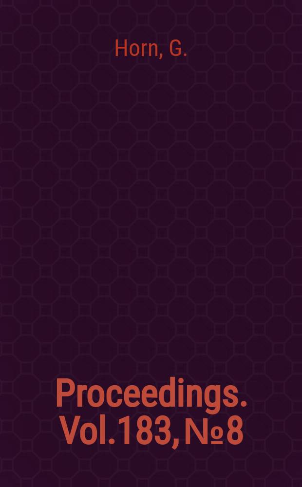 Proceedings. Vol.183, №8 : Turbine flow problems of binary cycles employing high density fluids