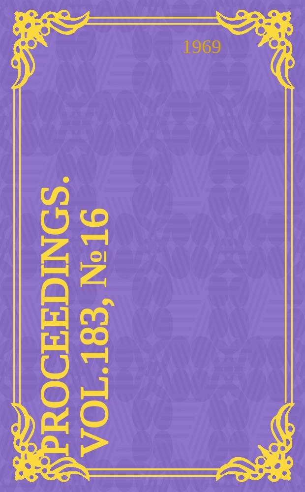 Proceedings. Vol.183, №16 : Nominated lecture designing without models