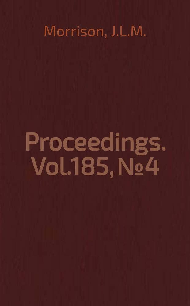 Proceedings. Vol.185, №4 : Educating engineers
