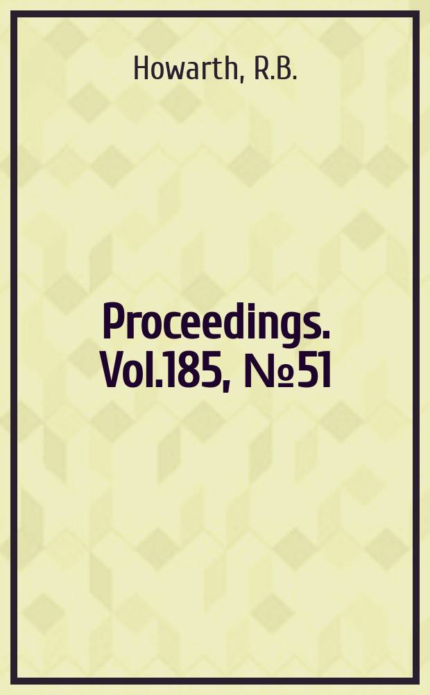 Proceedings. Vol.185, №51 : Effects of tilt on the performance of hydrostatic thrust pads