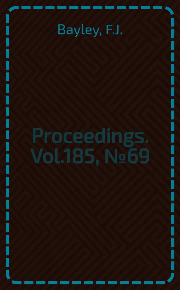 Proceedings. Vol.185, №69 : Transpiration cooled turbines