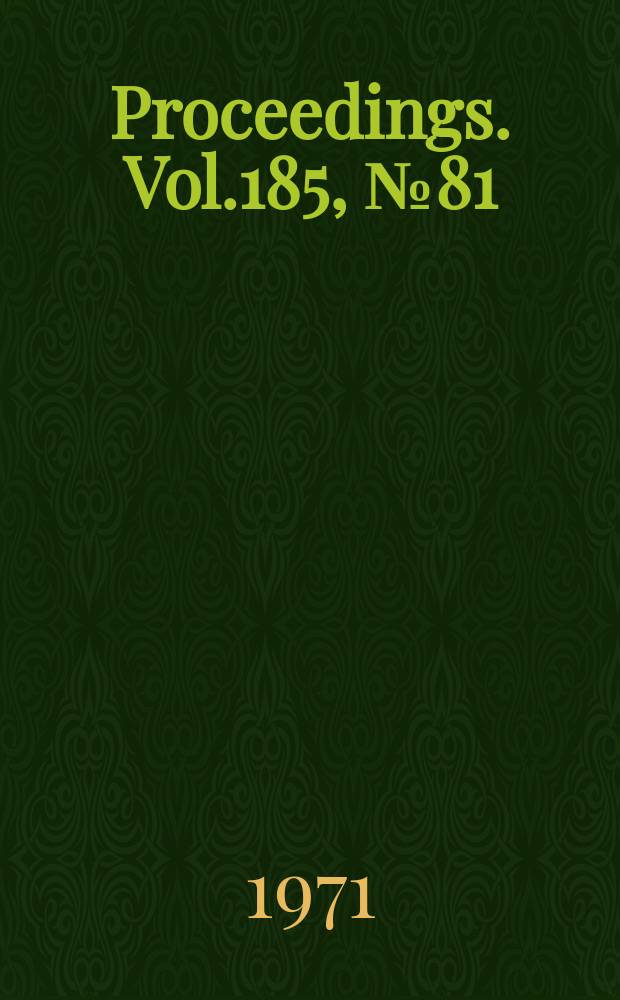 Proceedings. Vol.185, №81 : The starved lubrication of cylinders in line contact