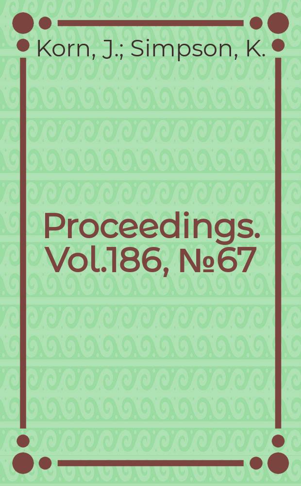 Proceedings. Vol.186, №67 : Systematic approach..