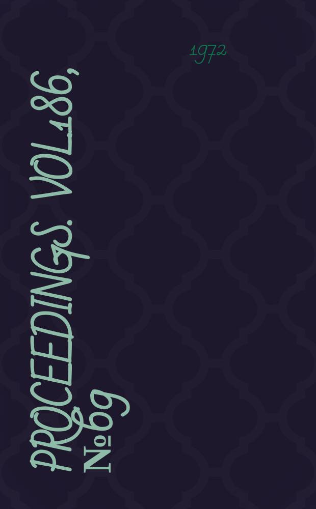 Proceedings. Vol.186, №69 : The influence..