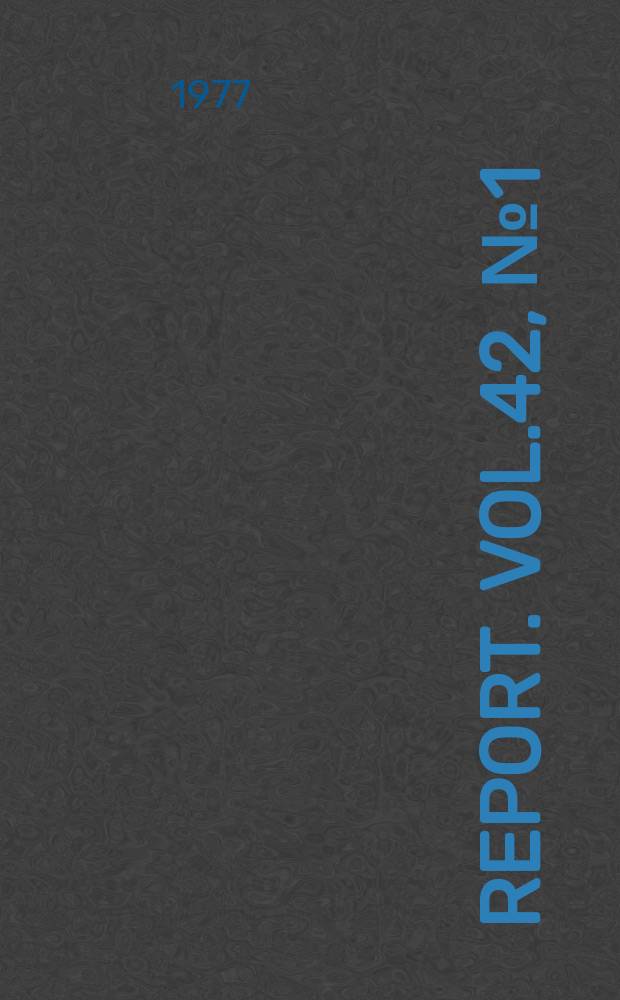 Report. Vol.42, №1(546) : Nonequilibrium ...