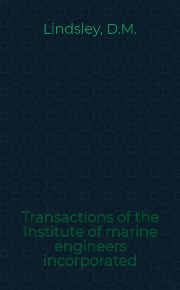 Transactions of the Institute of marine engineers incorporated : Publ. monthly. Vol.86, P.11 : Control systems for turbines and boilers