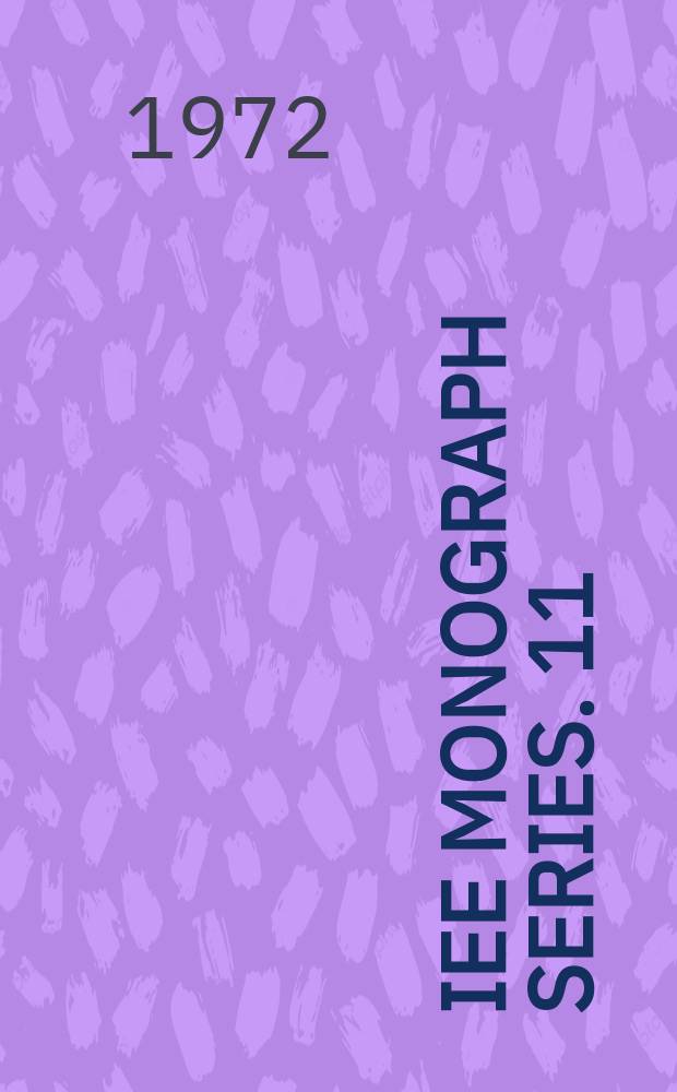 IEE monograph series. 11 : Acoustics for radio and television studios