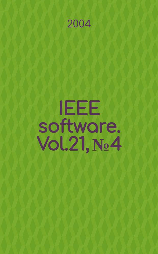 IEEE software. Vol.21, №4