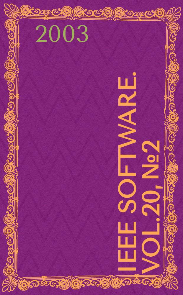 IEEE software. Vol.20, №2