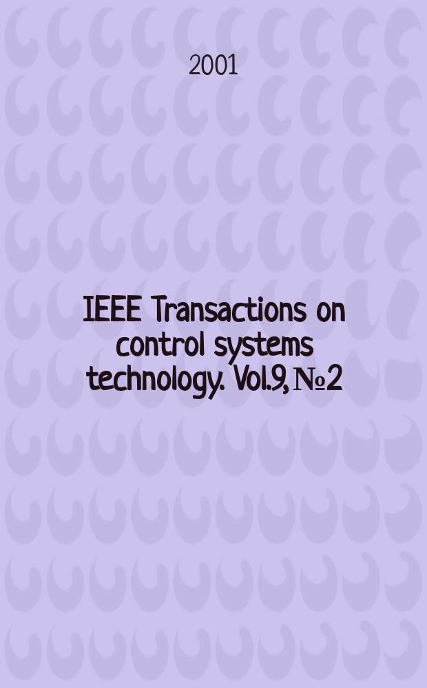 IEEE Transactions on control systems technology. Vol.9, №2