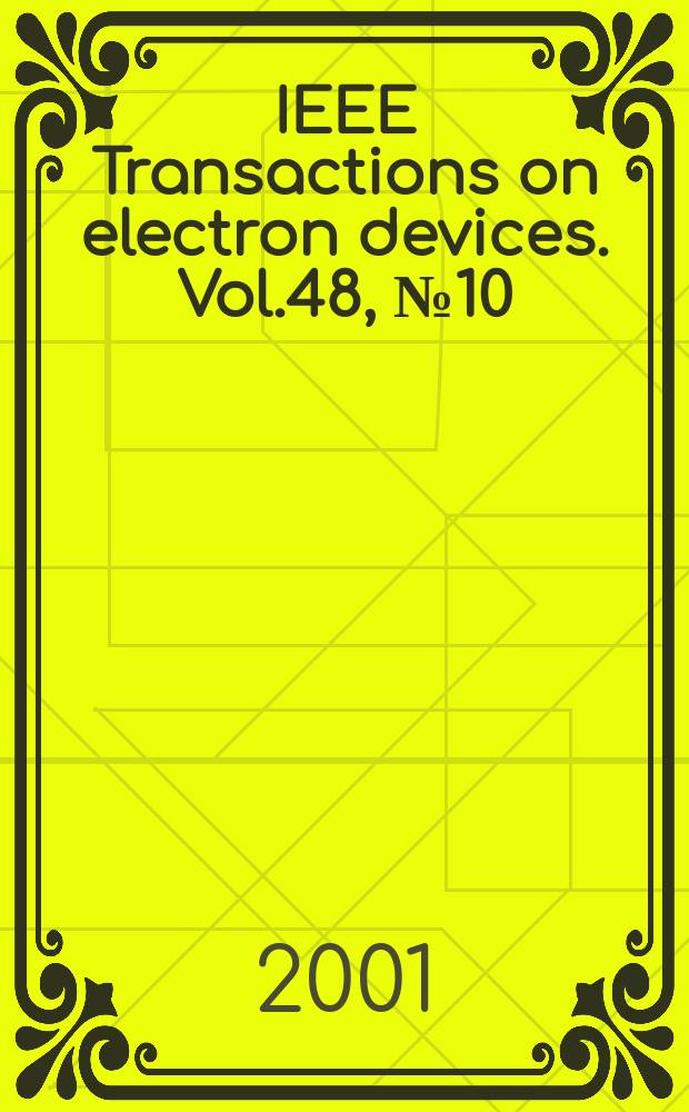 IEEE Transactions on electron devices. Vol.48, №10
