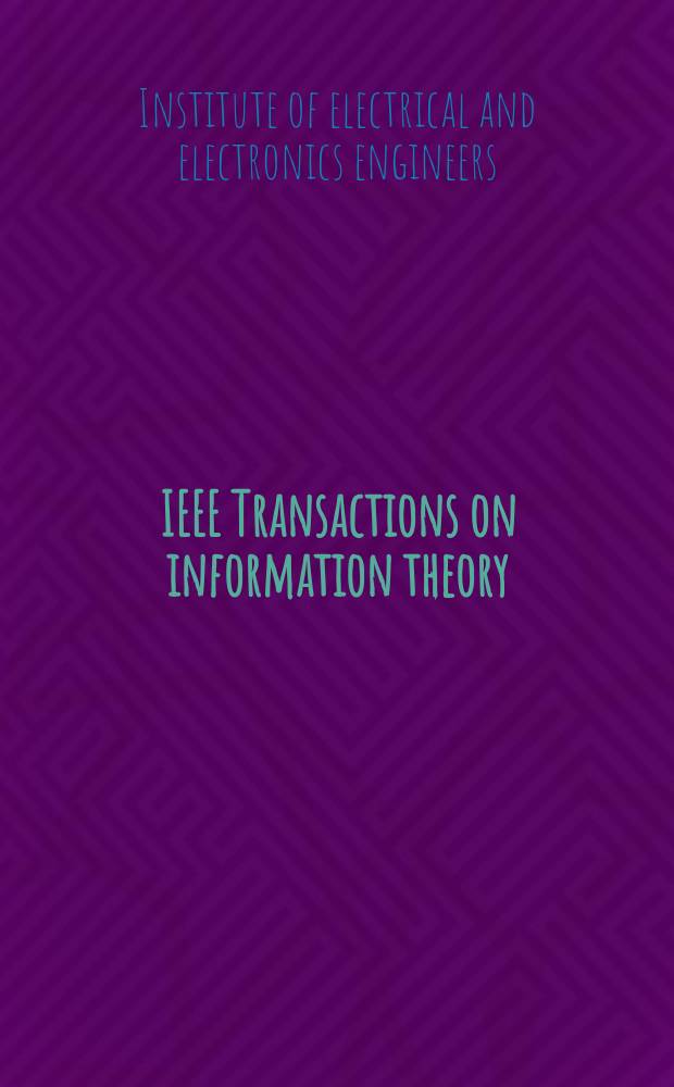 IEEE Transactions on information theory