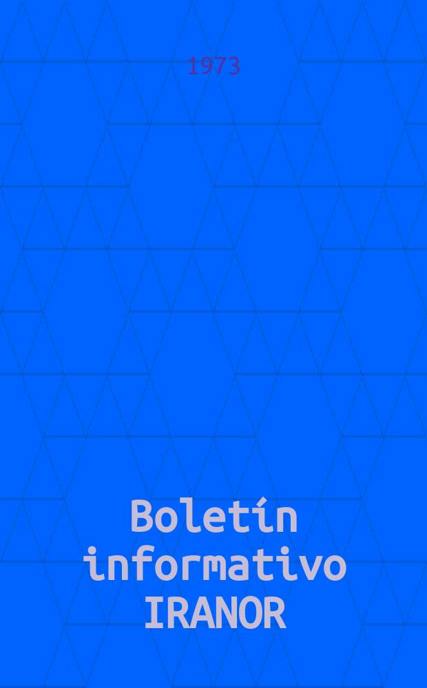 Boletín informativo IRANOR