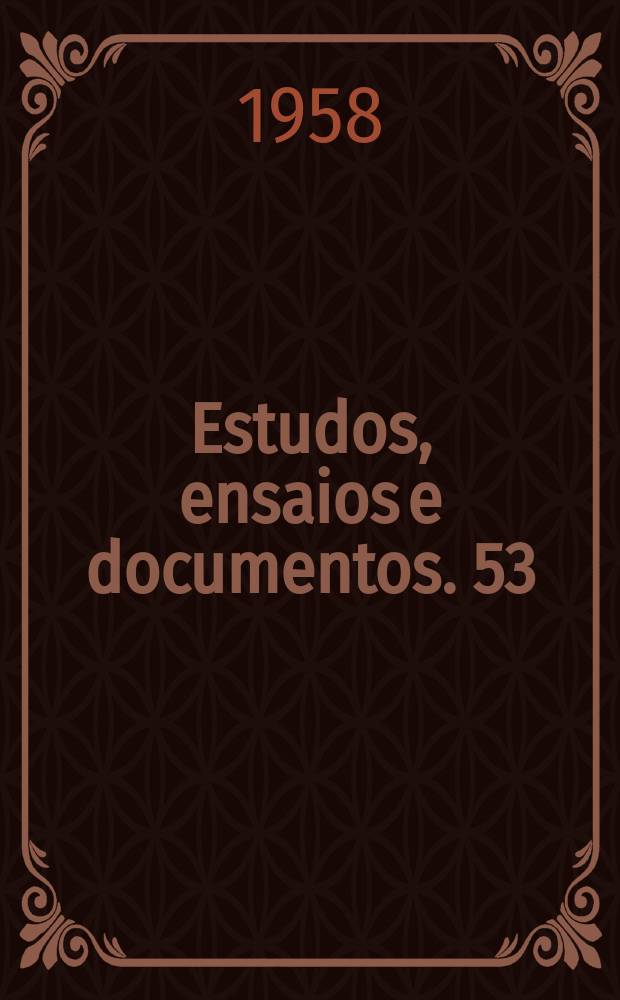 Estudos, ensaios e documentos. 53 : Caracterização das principais unidades pedológicas do "Esboço da carta dos solos de S. Tomé e Príncipe"
