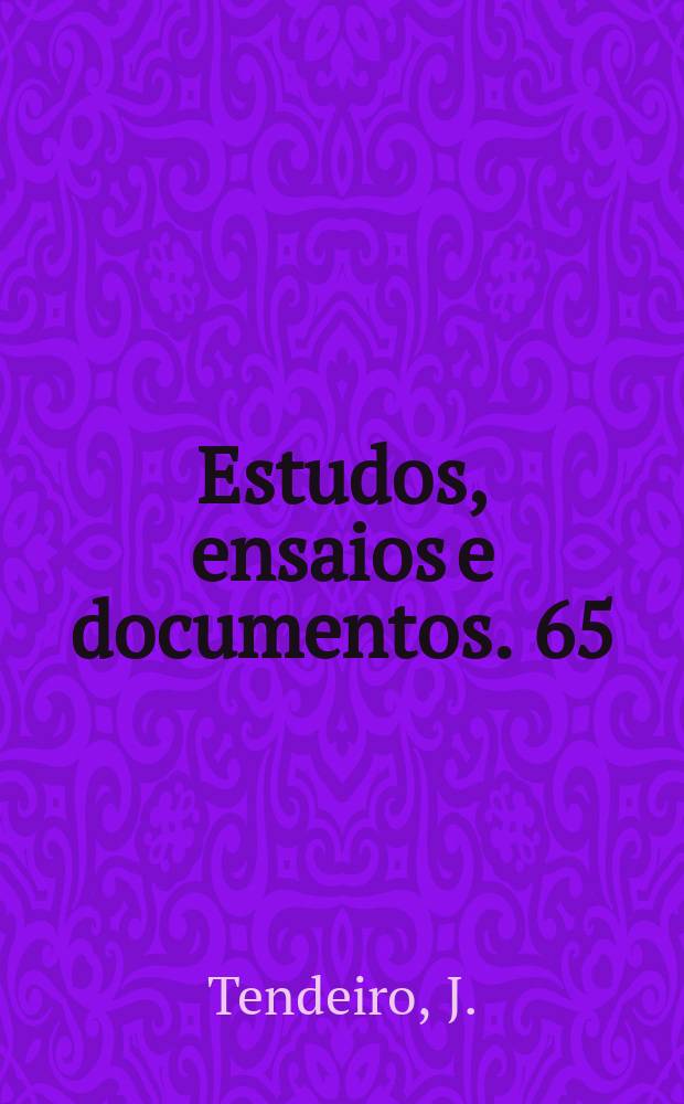 Estudos, ensaios e documentos. 65 : Études sur les mallophages africains