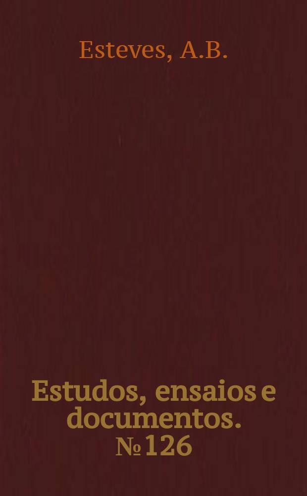 Estudos, ensaios e documentos. №126 : Contribuição para o estudo das características dos cafés de Angola