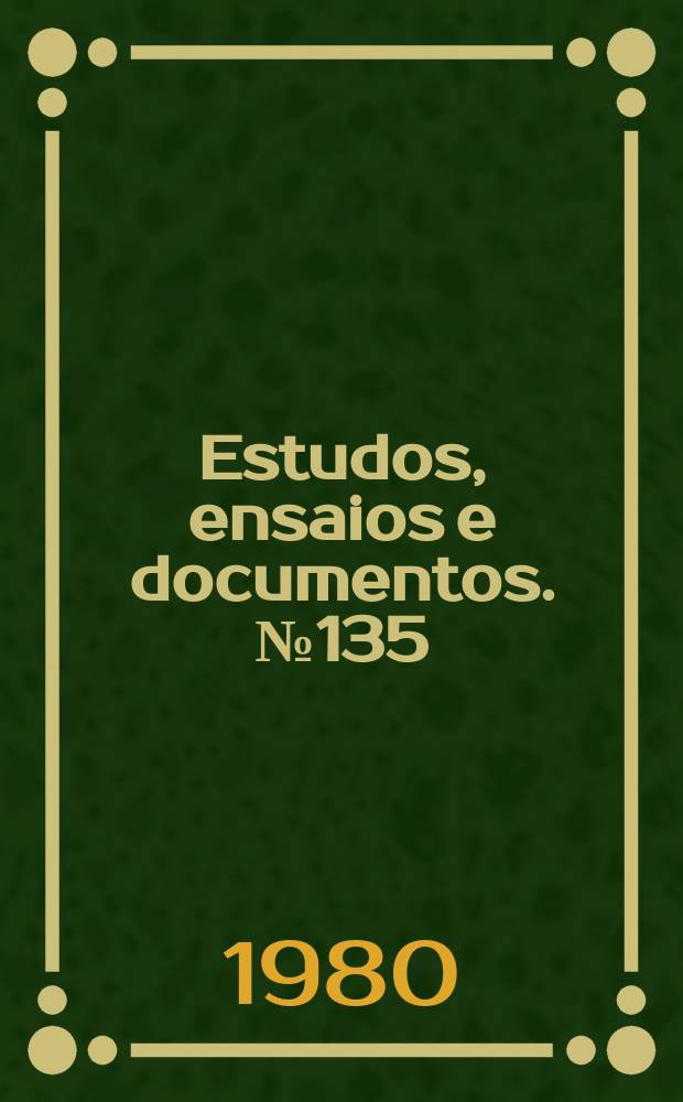 Estudos, ensaios e documentos. №135 : Os mosquitos de Cabo Verde (Diptera: Culicidae)