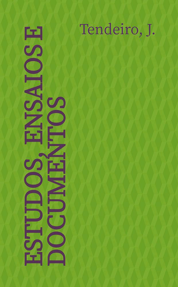 Estudos, ensaios e documentos : Études sur les Mallophages ...