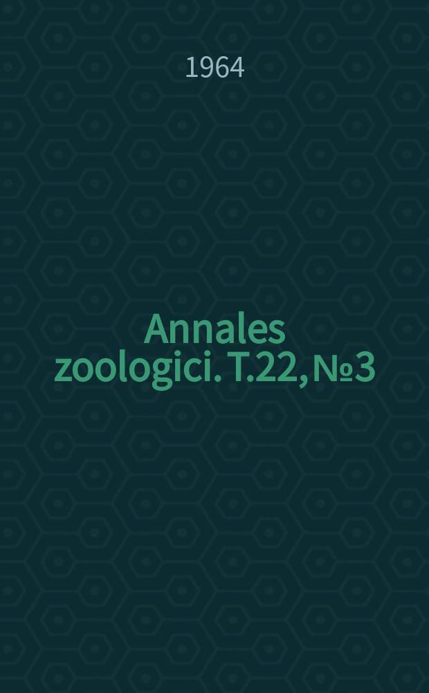 Annales zoologici. T.22, №3 : Psyllidologische Notizen (Homoptera)