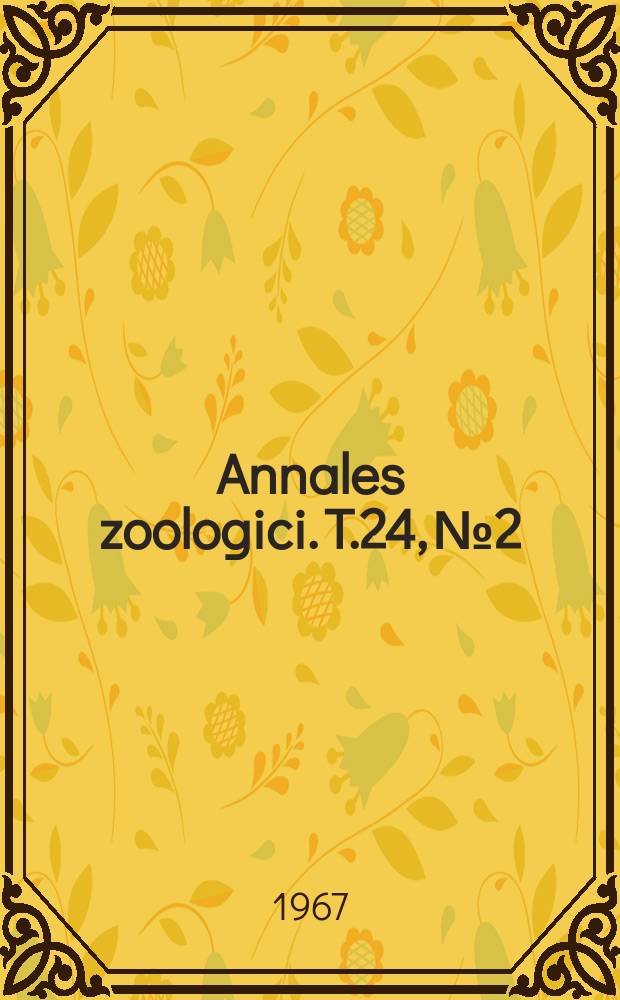 Annales zoologici. T.24, №2 : The revision of the subspecies of the swamp-minnow Phoxinus percnurus (Pallas) in Poland