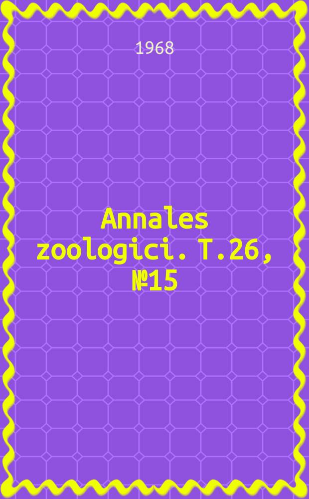 Annales zoologici. T.26, №15 : A new species of the genus Labeo Cuvier (Pisces) from Rajasthan