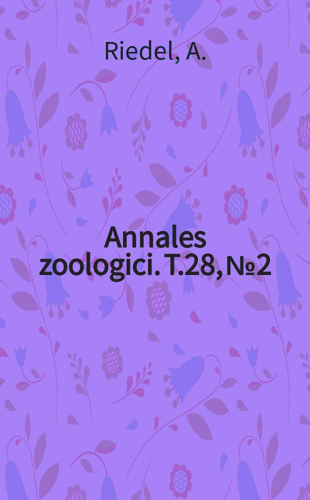 Annales zoologici. T.28, №2 : Zwei neue Zonitidae (Gastropoda) aus Albanien
