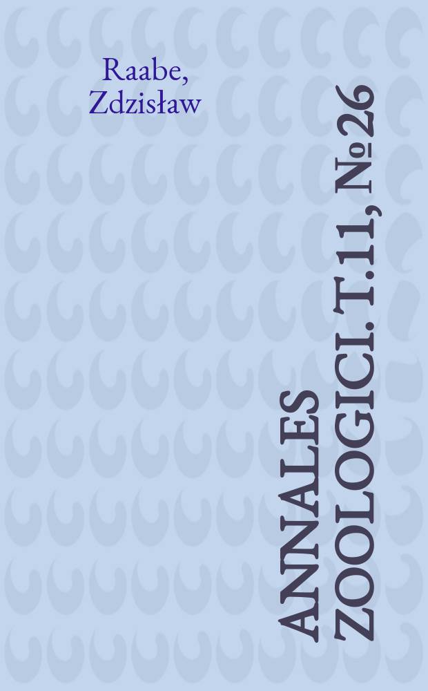 Annales zoologici. T.11, №26 : Weitere Untersuchungen an parasitischen Ciliaten aus dem polnischen Teil der Ostsee