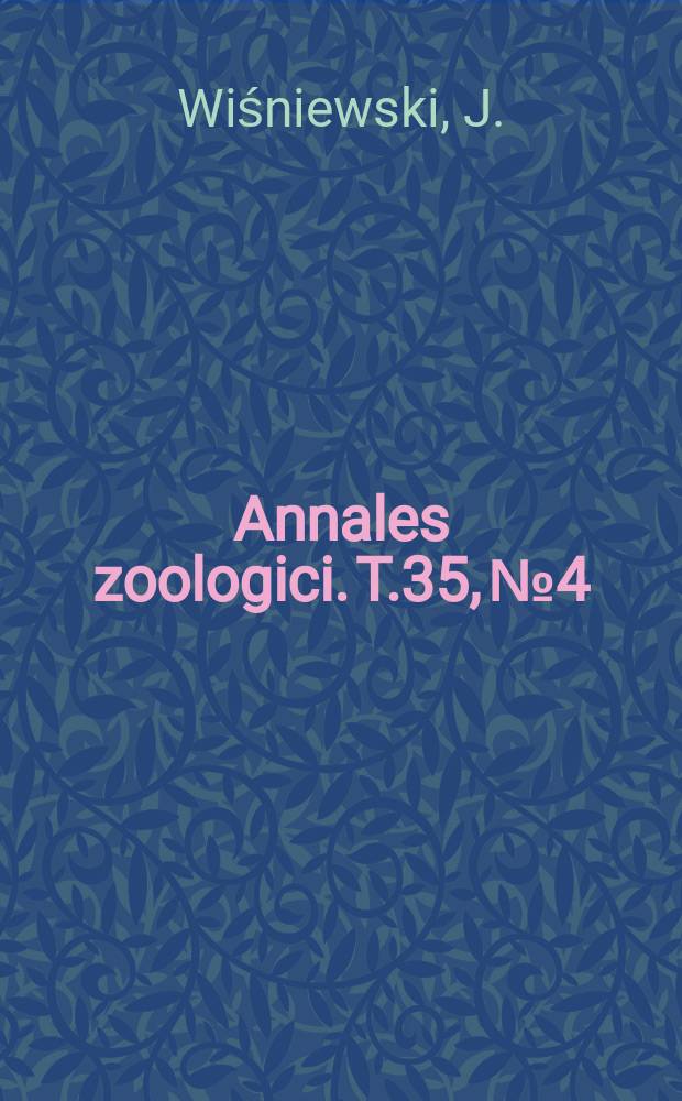 Annales zoologici. T.35, №4 : Dendrolaelaps wengrisae sp. n....