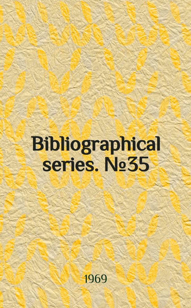 Bibliographical series. №35 : Laser applications in plasma physics (1952-1968)