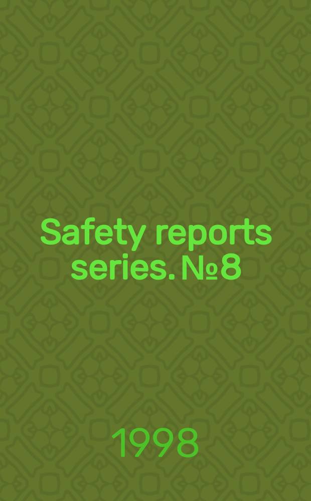Safety reports series. №8 : Preparation of fire harad analyses for nuclear power pants