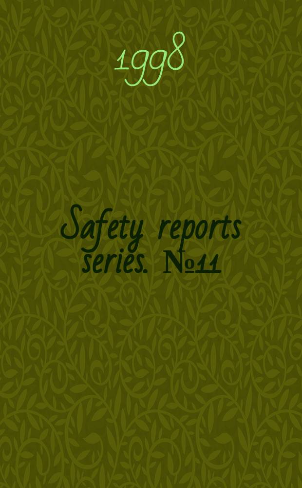 Safety reports series. №11 : Developing safety culture in nuclear activities