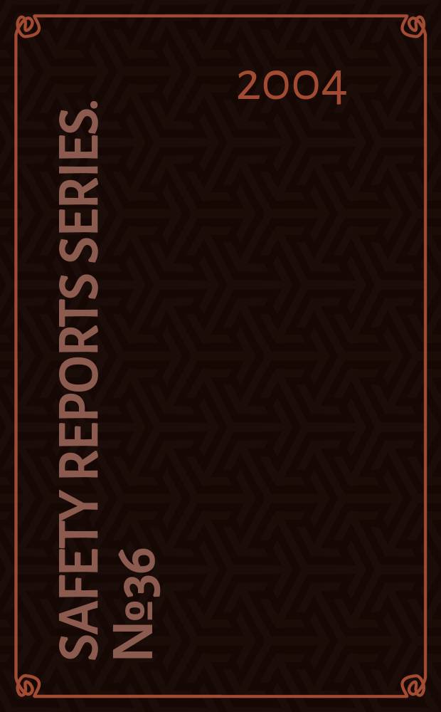 Safety reports series. №36 : Safety considerations in the transition from operation to decommissioning of nuclear facilities