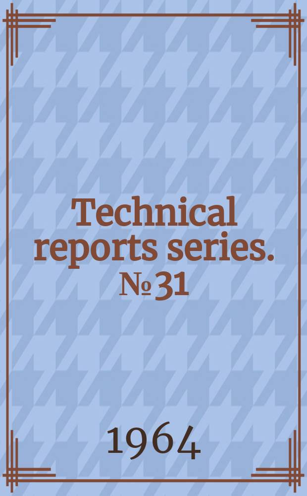 Technical reports series. №31 : Training in radiological protection curricula and programming