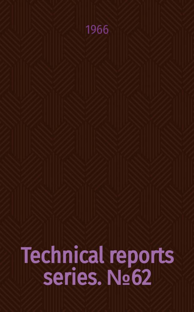 Technical reports series. №62 : Analytical chemistry of nuclear materials