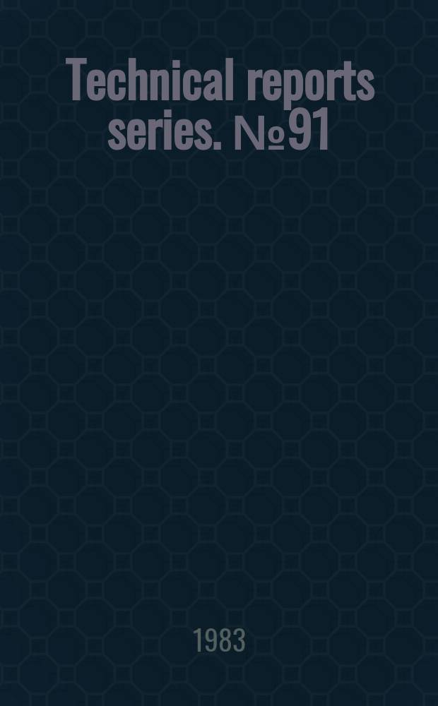 Technical reports series. №91 : Guide book on nuclear techniques in hydrology