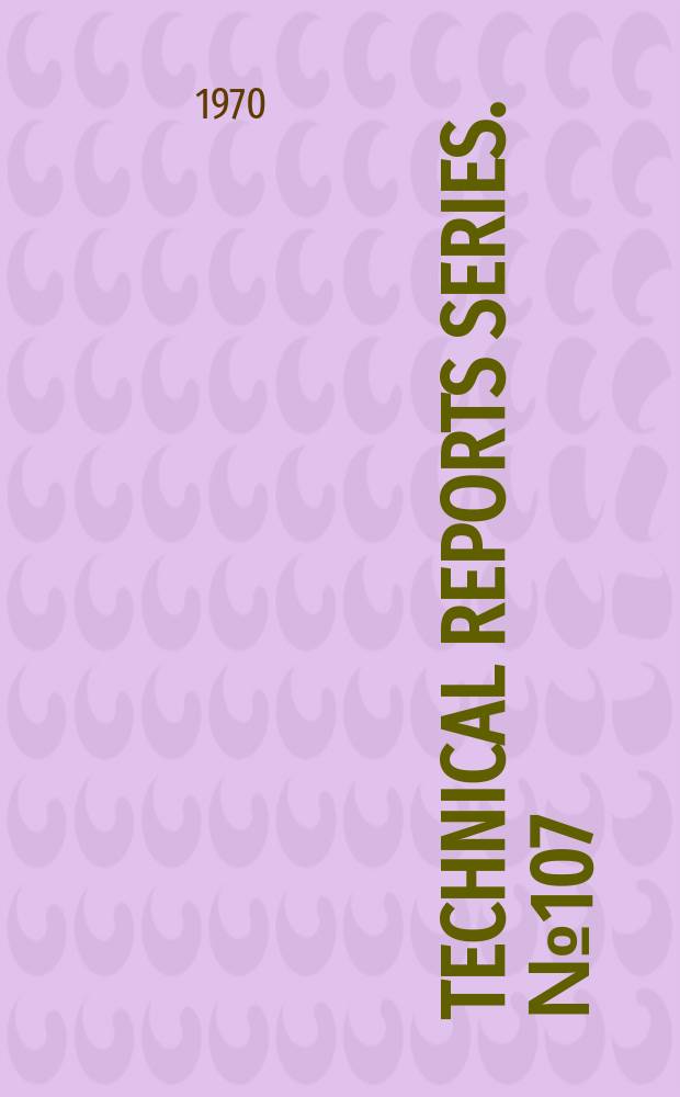 Technical reports series. №107 : Neutron fluence measurements