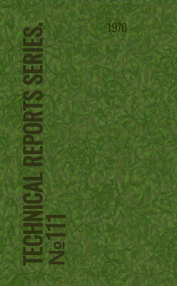 Technical reports series. №111 : Isotope techniques for studying animal protein production from non-protein nitrogen