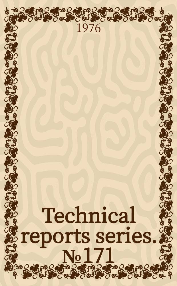 Technical reports series. №171 : Tracer manual on crops and soils