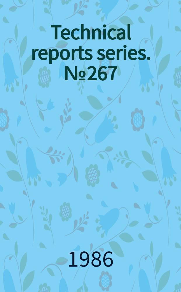 Technical reports series. №267 : Methodology and technology of decommissioning nuclear facilities