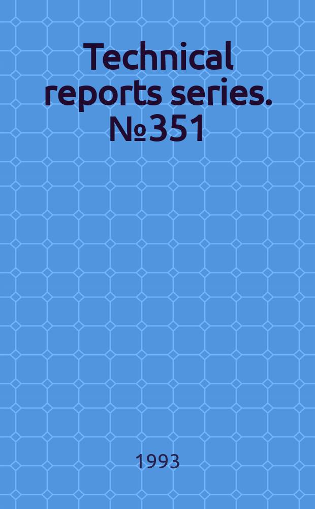 Technical reports series. №351 : Planning and management for the decommissioning facilities