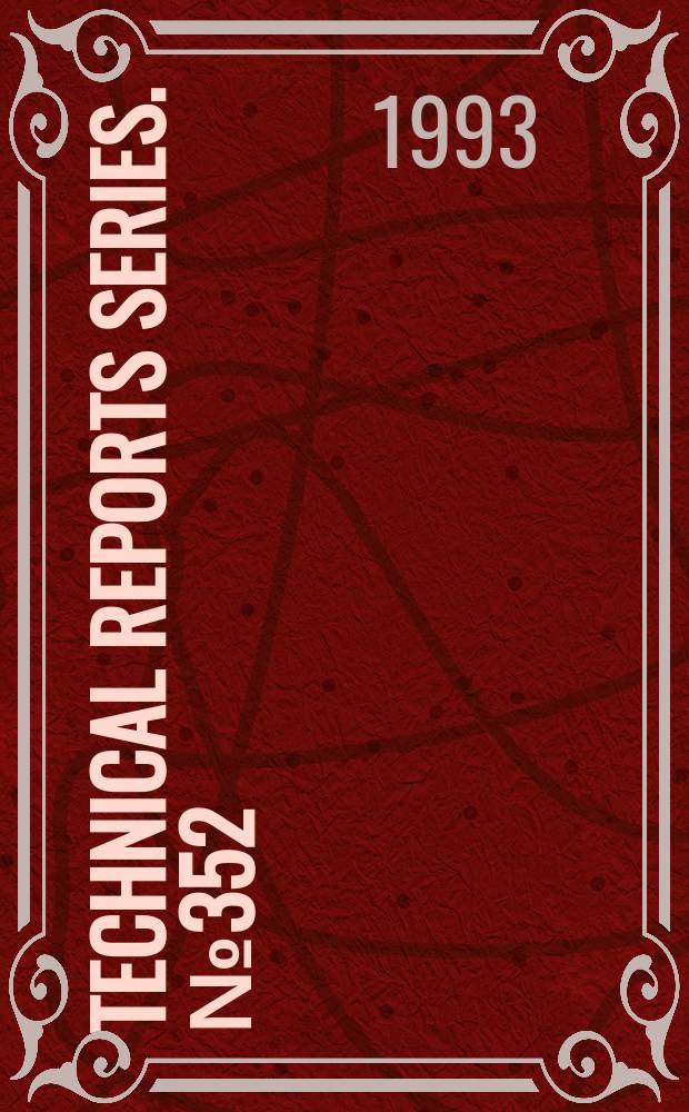 Technical reports series. №352 : Bituminization processes to condition radioactive wastes