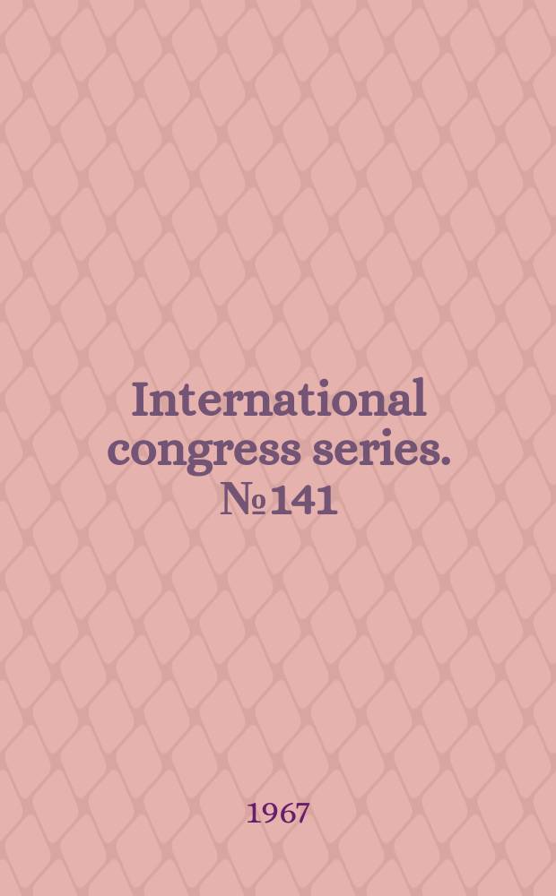 International congress series. №141 : Reconstructive surgery of thermal injuries and other subjects