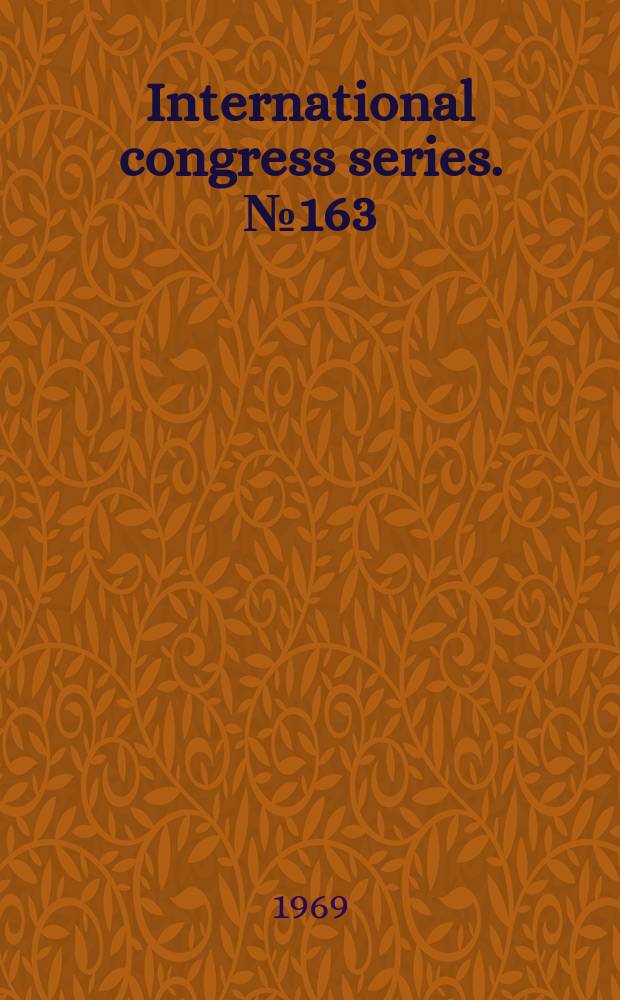 International congress series. №163 : Inflammation